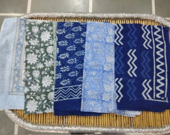 Hand Block Print Cotton Sarong: Indian Beach Scarf