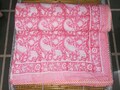 Paisley Print Reversible Cotton Ac Dohar Hand Block Print Cotton Dohar Indian Ac Quilt Blanket Kantha Throw Hand Printed AC Blanket Throw
