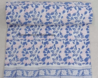 Hand Block Print Cotton Dohar | Jaipur Printed Reversible Summer AC Blanket