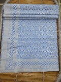 Hand Block Print Cotton Bed Sheet: Indian Bedspread Throw (90"X108")