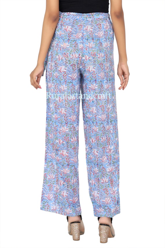 Multi Color Ladies Casual Wear Regular Fit Multicolored Cotton Printed  Palazzo Pants at Best Price in Hooghly | Susmita's Fashion