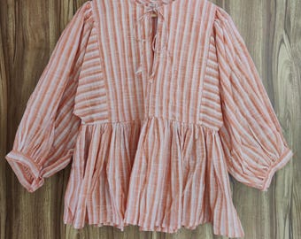 Floral Block Print Cotton Mini Dress: Hand Loom Tunic Top
