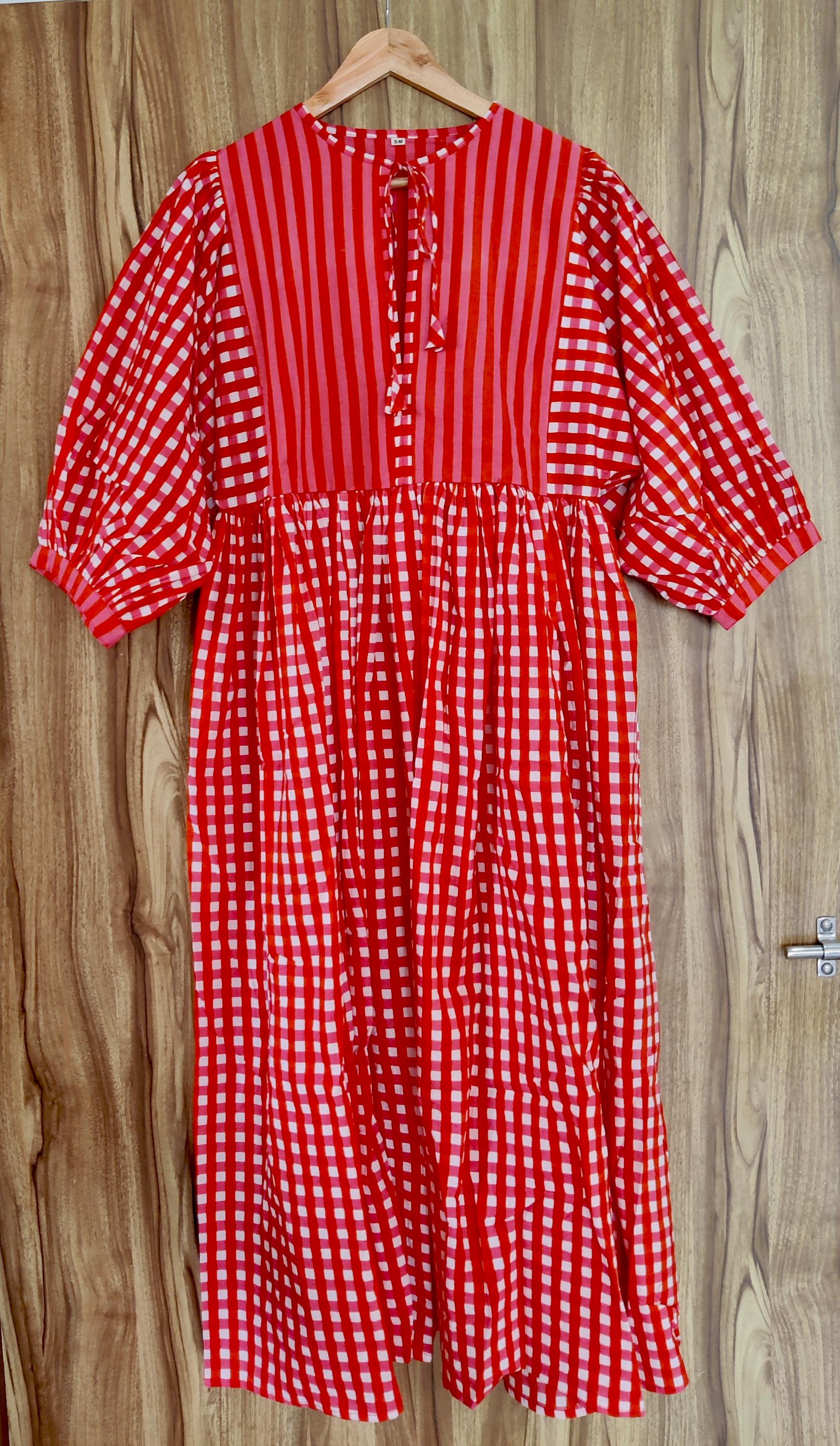 Red Check Dress - Etsy