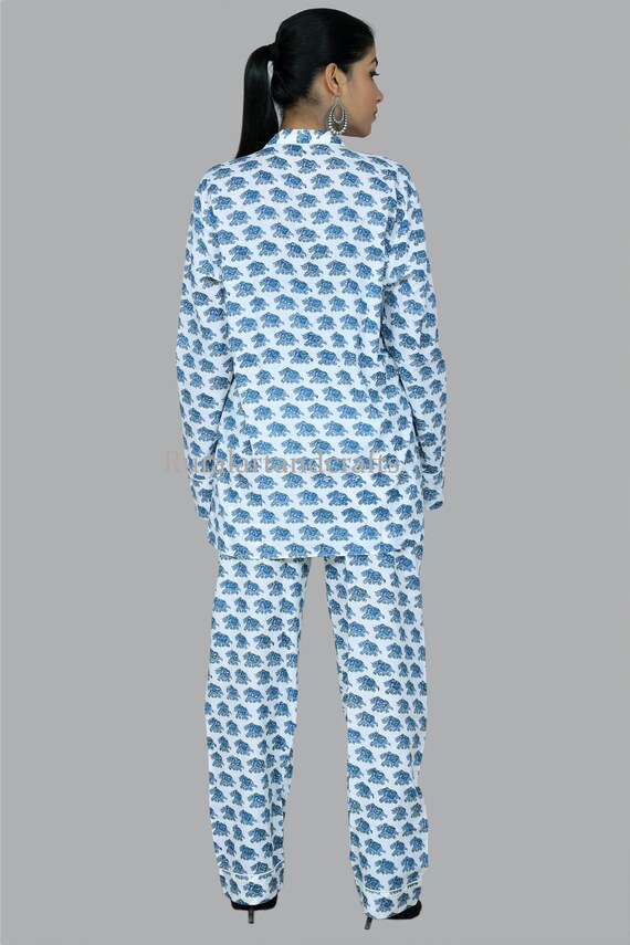 Tribal elephant online print pajama set