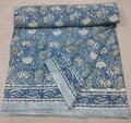 Cotton Flat Bed Sheet Bedroom Decor Hand Block Print  Bed Sheet New Floral Print Bedspread Cotton Bedding Throw King Size