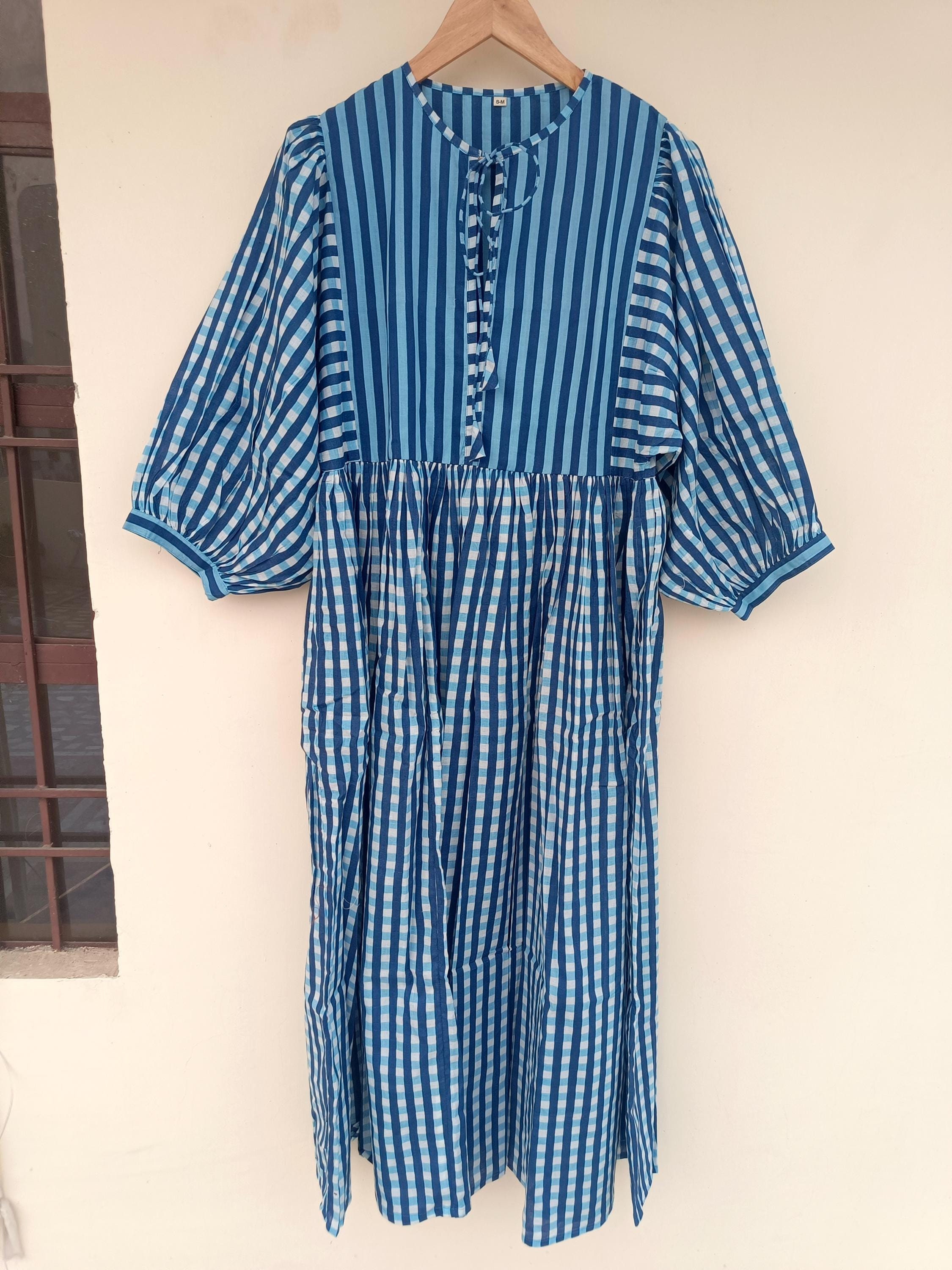 brazzers blue dress blonde Sugarberry Gingham Maxi Dress, Blue – Everyday Chic Boutique main image 0
