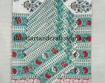 Cotton Block Print tablecloth, Floral Cotton Table Cover, Table Cloth Napkins Set Tablecloth, Rectangle Table Cloth