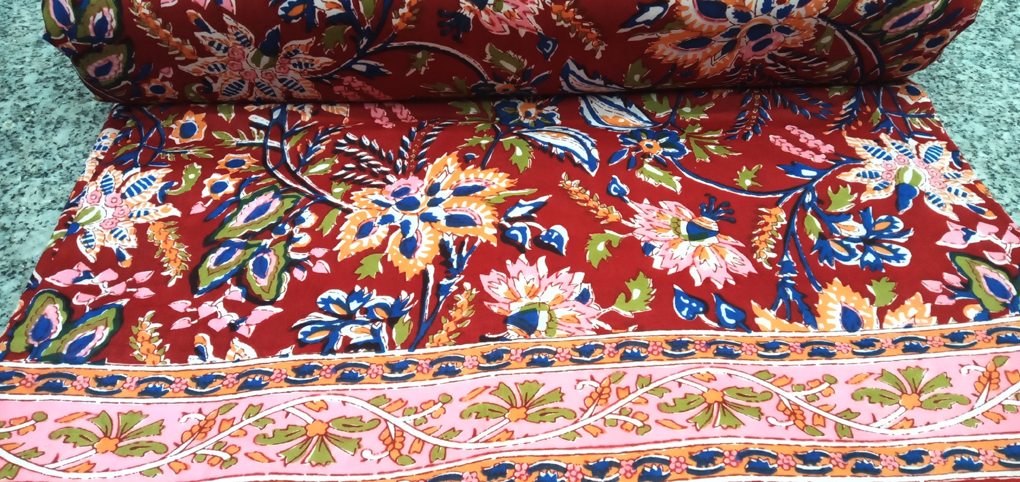 Jaipuri Cotton Ac Dohar Quilt New Floral Print Ac Blanket Etsy