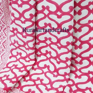 Hand Block Print Cotton Bed Cover: Indian Tapestry, Home Decor