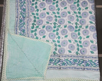Hand Block Print Cotton Dohar | Jaipur Printed Reversible Summer AC Blanket