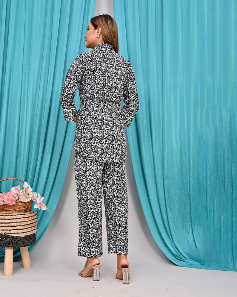 Cotton Blend A-line Floral Print Co-ords Set For Women main image 1
