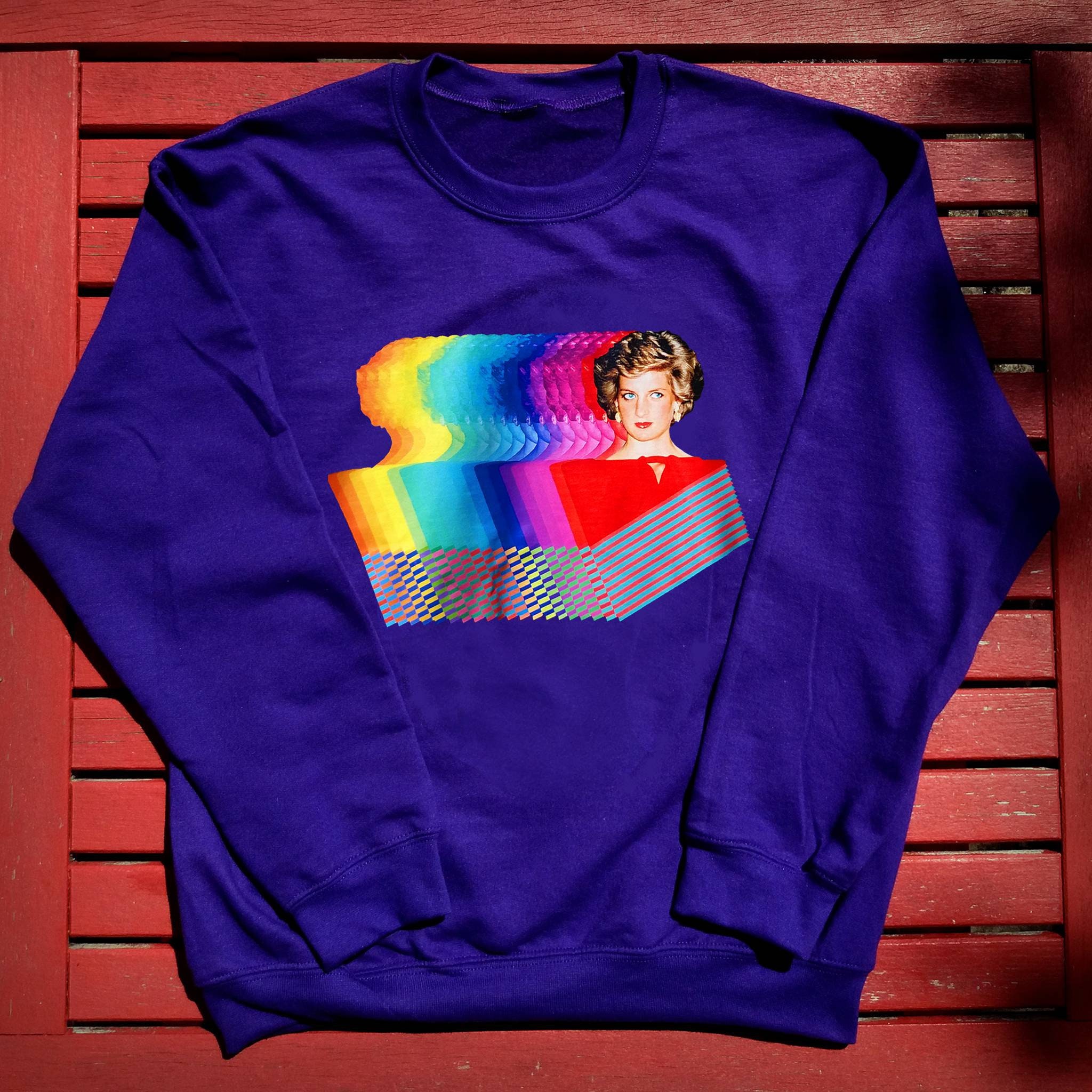 DIANA Purple Sweatshirt - Etsy UK