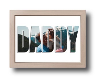 Christmas gift for dad , Father's day gift, First father's day , Dad gift , Gift for him , printable picture collage , gift for daddy