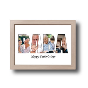 Geschenk für Baba, Vatertag digitale Collage, Vatertagsgeschenk, Vatertagsgeschenk, Geschenk für Papa, druckbare Bildcollage, Geschenk für Opa