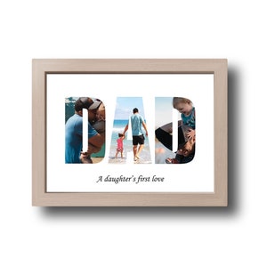 Christmas gift for dad ,Father&#39;s day gift,First father&#39;s day , Dad gift ,Dad picture collage , printable picture collage ,gift for dad