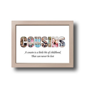 Cousins digital collage , Cousins print , cousins crew , cousins , printable picture collage - Gift for sister , best friend gift