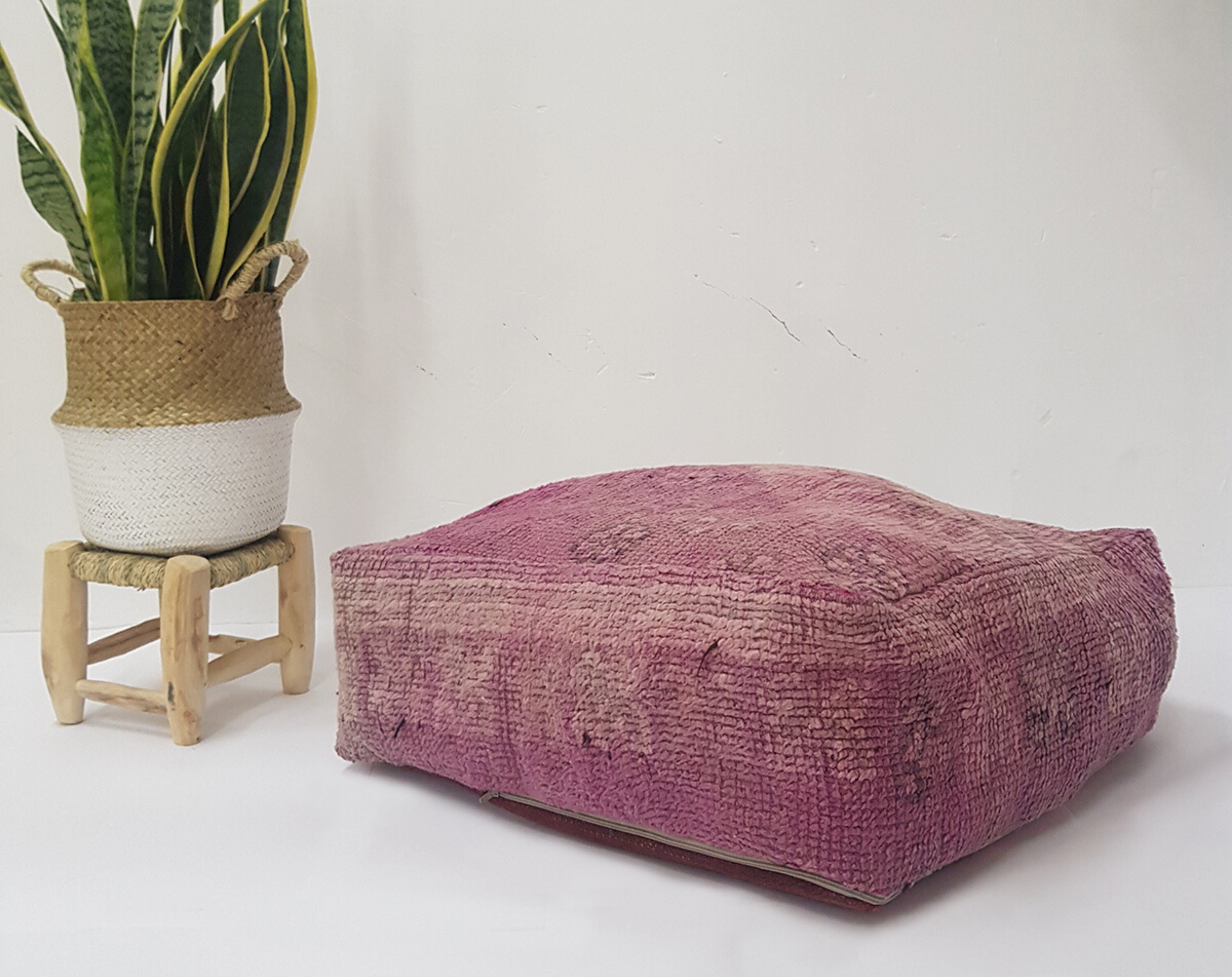 Vintage marroquí Puf / marroquí Boujaad Puf / Marroquí suelo | Etsy