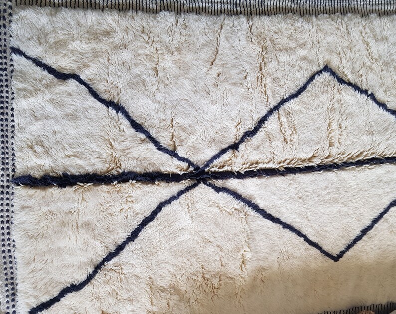 Customized Moroccan Rug White Moroccan Rug Moroccan Rug Etsy