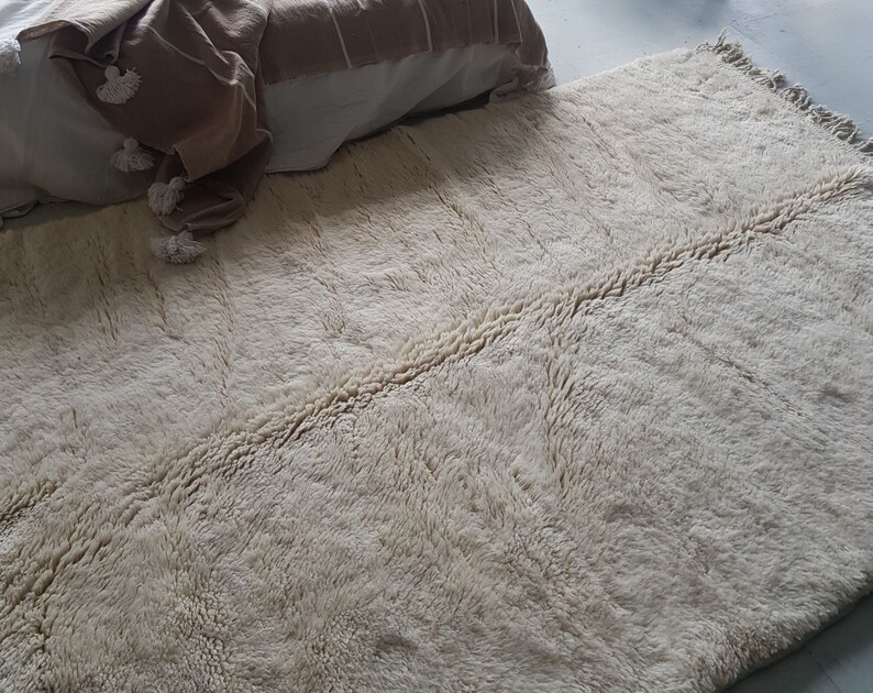 Customized Moroccan Rug White Moroccan Rug Moroccan Rug Etsy