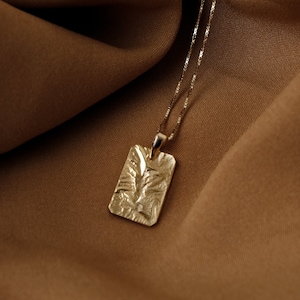 Square Gold Pendant Etsy Singapore