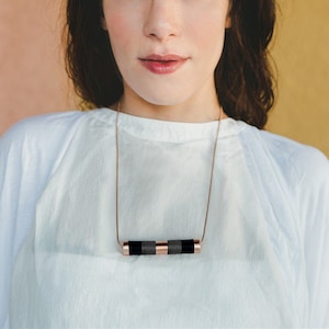Cool necklace, Geometric statement necklace, Modernist necklace, Minimalist necklace, Contemporary pendant Minimalist jewelry Modern jewelry