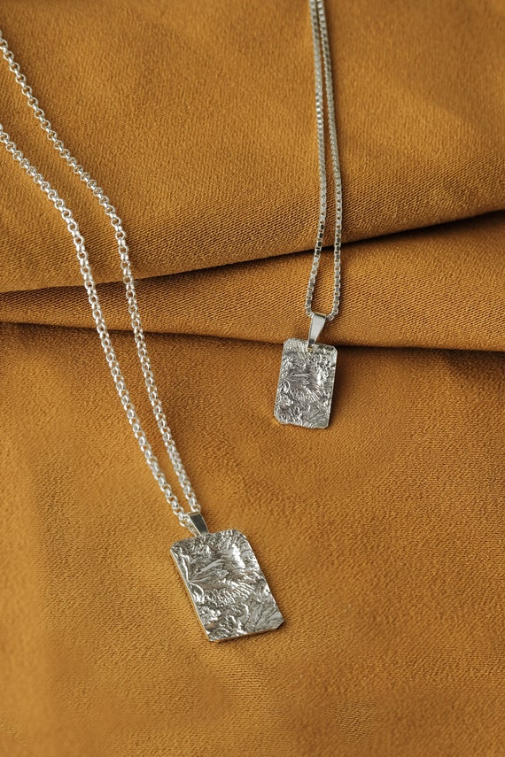 Jessica Decarlo - Hammered silver bar necklace - Norbu