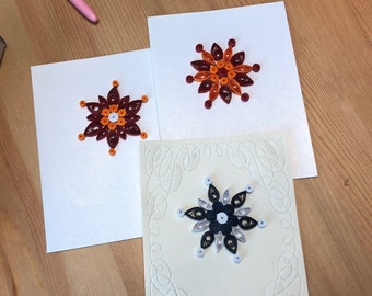 Quilled snowflake Christmas 3 pack