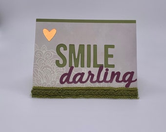 Smile Darling Heart Card