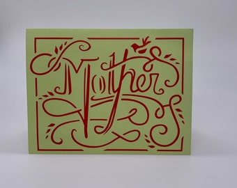 mother card, Mothers day card handmade, mother in law card, blank card with envelope, mom birthday card from son, mom card wedding day card