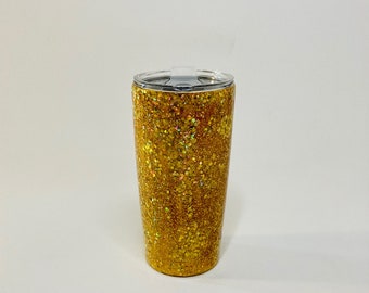 gold glitter tumbler with straw personalized gifts for women, Valentines Day gift for girlfriend, Galentines Day gift, 2021 water bottle