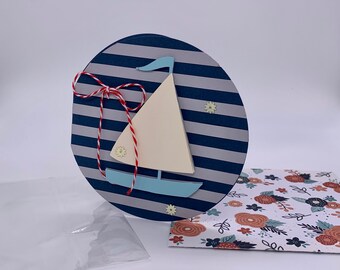 Sailboat blank card