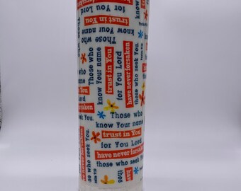 bible verse tumbler with straw and lid, Christian gifts for women encouragement gift, scripture tumbler, godmother gift, confirmation gifts