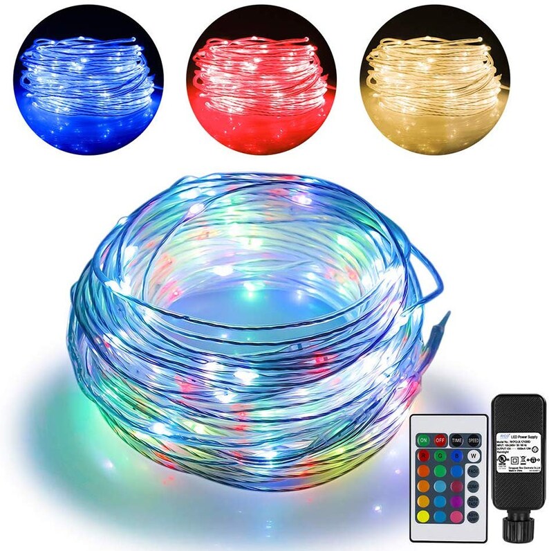 66ft Led Rope Lights Outdoor String Lights with 200 LEDs 16 Colors Changing Waterproof Starry Fairy Lights Bedroom Indoor Patio Home Decor