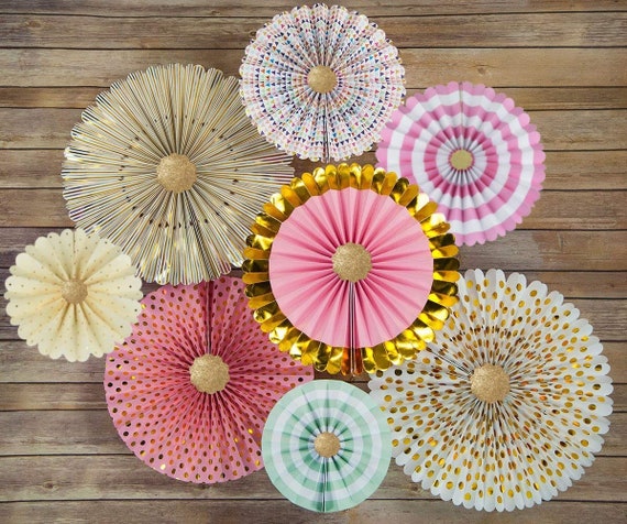 Premium Baby Shower Decorations Kit For Girls Pink And Gold Party