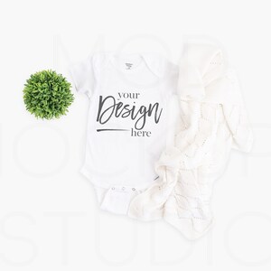 Baby Mockup, Baby Bodysuit Mockup, WHITE, Baby Mock up, Bodysuit Mockup White, Bodysuit Mockups, Baby Mock-up Stock Photo