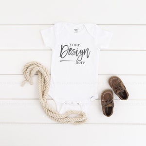 Baby Mockup, Baby Bodysuit Mockup, WHITE, Baby Mock up, Bodysuit Mockup White, Bodysuit Mockups, Baby Mock-up Stock Photo