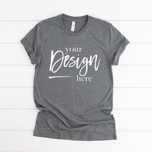 Bella Canvas Mockup T shirt Mock up Clothing Mockups DEEP HEATHER T-shirt Mock up Shirt Digital Mockup Mock-up Flat Lay Mockup Tee Mockup