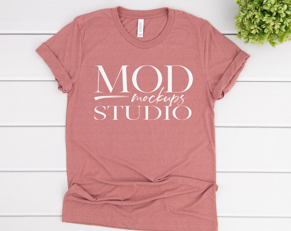 T-Shirt Mockup Bella Canvas 3413 Mauve Triblend Tee Mockup T-Shirt Mockup Bella Canvas 3413 Mauve Triblend Tee Mockup