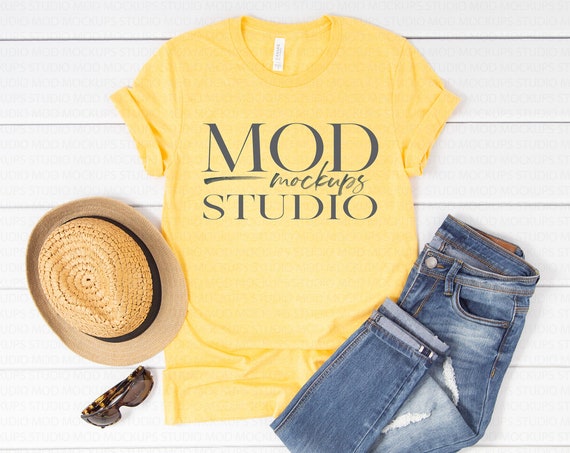 Mock Up Shirt Bella Canvas 3001 Tee Mockup T-Shirt Mock Up Shirt Bella Canvas 3001 Tee Mockup T-Shirt