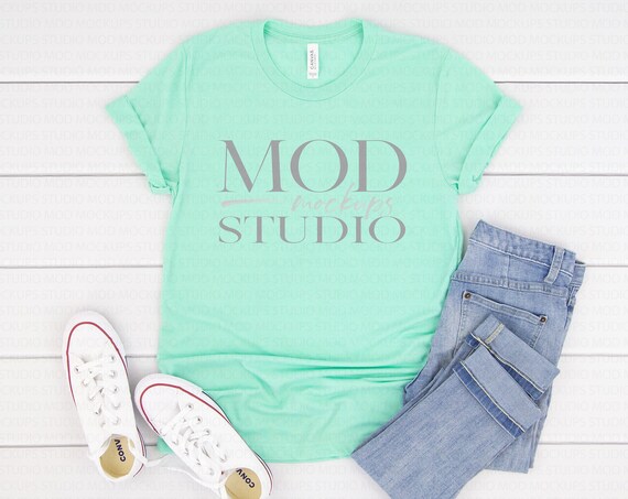 bella canvas mint triblend