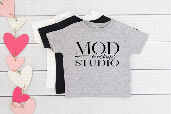 Valentine T-Shirt Mockup Rabbit Skins White Black Heather Valentine T-Shirt Mockup Rabbit Skins White Black Heather