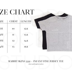 Rabbit Skins Size Chart Infant Size Chart Rabbit Skins Sizes 3322 Size Chart  Unisex Youth Rabbit Skins 3322 Size Chart 3322 Mockup Size