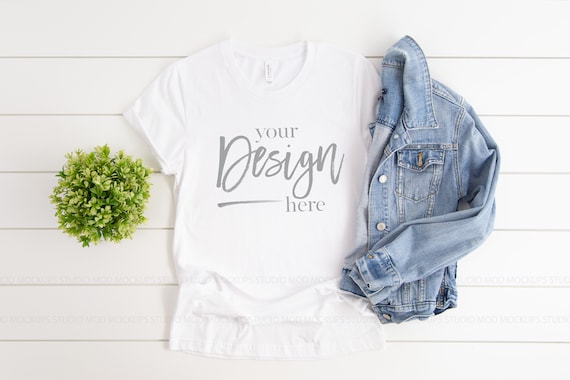 Mockup Tshirt Shirt Mockup Clothing Mockups Bella Canvas White Etsy
