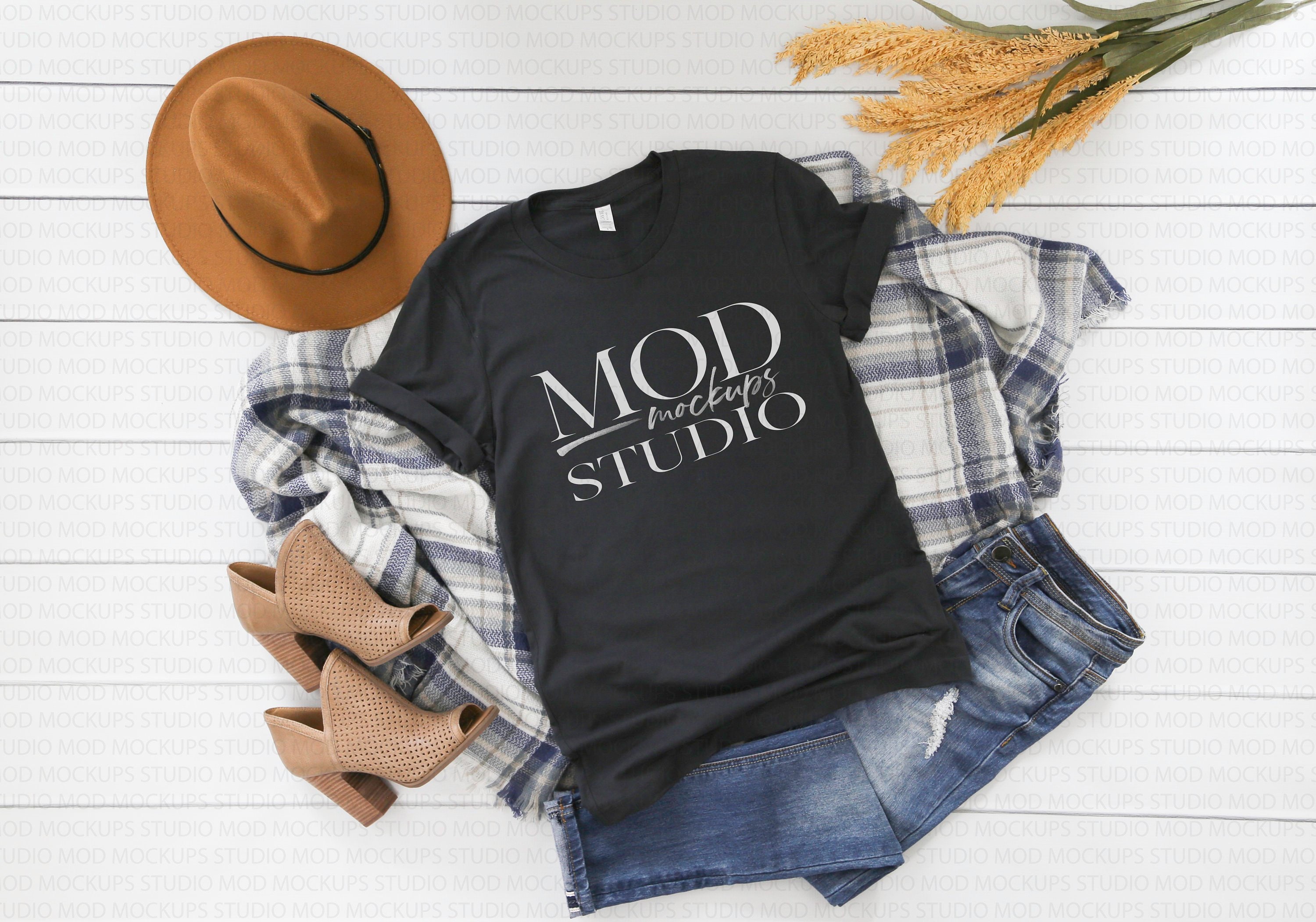 Download Bella Canvas 3001 Dark Grey T-shirt Mockup Fall Mockup | Etsy