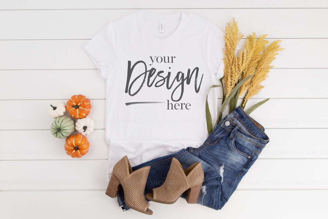 Mock up Shirt WHITE Bella Canvas 3001 Shirt Mockup Tshirt Mockup ...