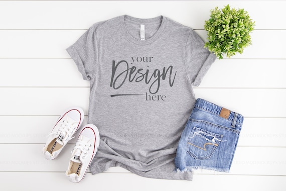 Flat Lay Mockup Bella Canvas Mockup T Shirt Mock Up Clothing Etsy