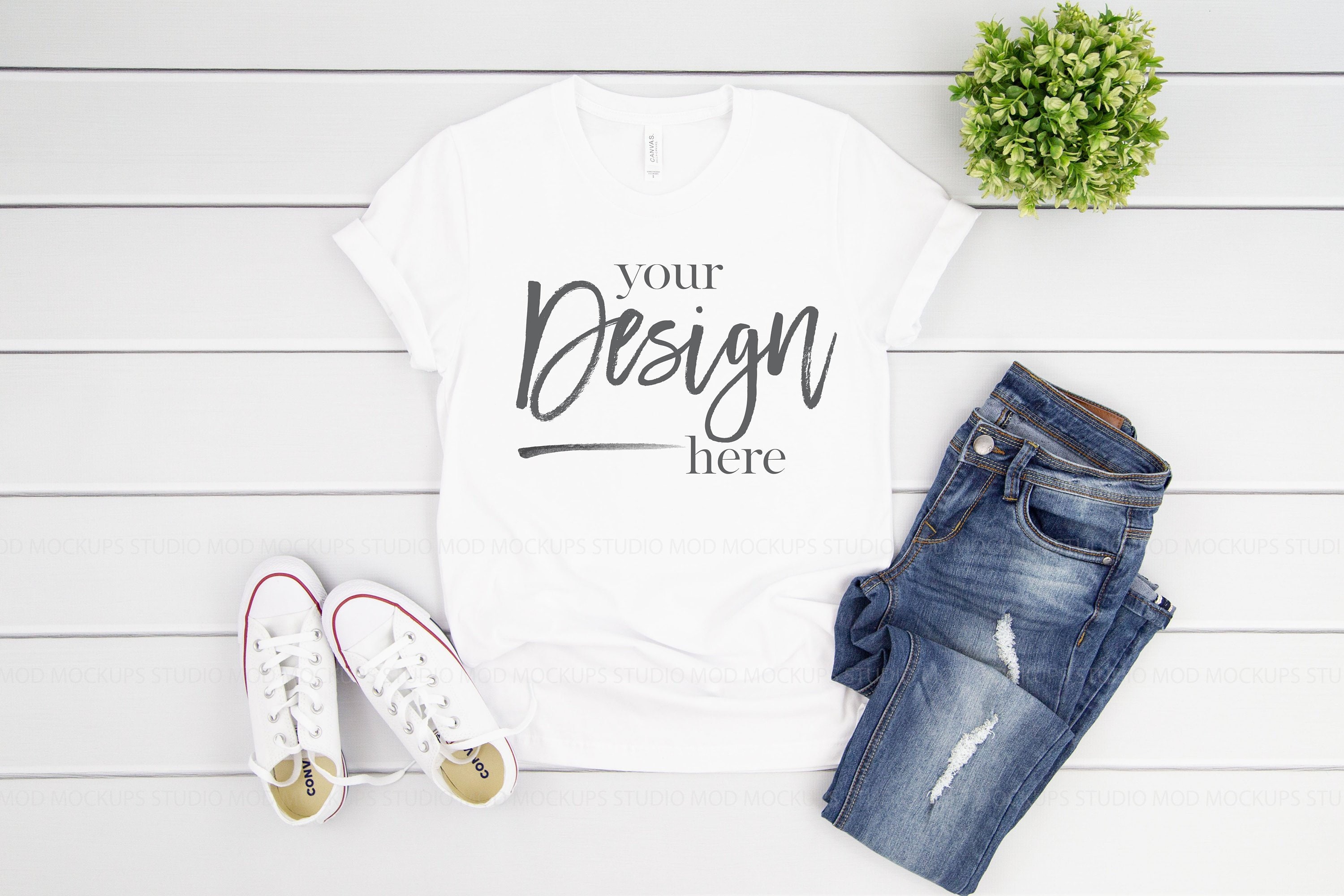 T Shirt Mockup Bella Canvas 3001 Mockup White Tshirt mockup Etsy
