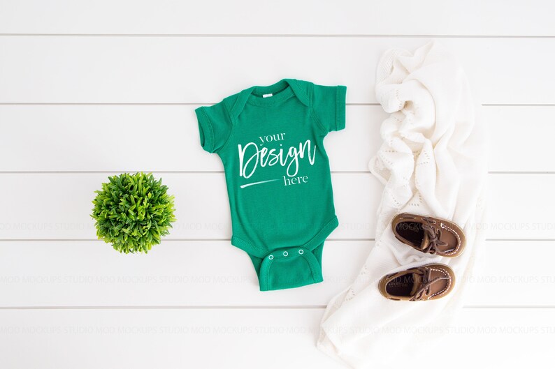 Baby Mockup Rabbit Skins 4400 Mockups Rabbit Skins Mockup Baby Mock-up Baby Mock up KELLY Green Baby Bodysuit Mockup Infant Mockup