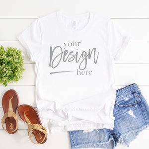 T Shirt Mock ups Women Tshirt Mockup Tee Mockup Mock ups Bella Canvas Mockup 3001 WHITE T shirt Mockup Tshirt Digital Mockup Flat Lay Mockup