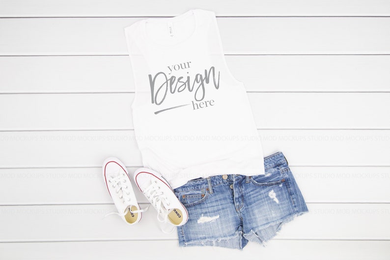 Download Tank Top Mockup 8803 Mockup WHITE Muscle Tank Top Mockup Women | Etsy
